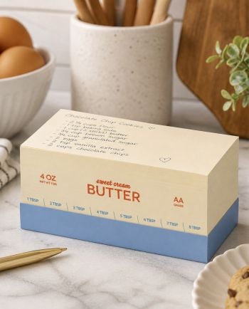 retro butter paper notepad