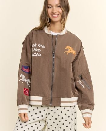 mocha catch me at the rodeo jacket