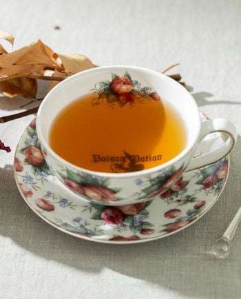 Poison Potion Floral 8oz Tea Cup and Saucer