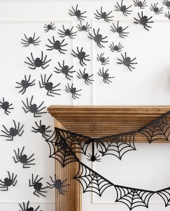 glittered wall spiders