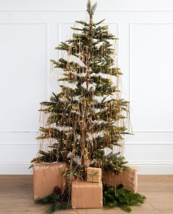 copper tree tinsel