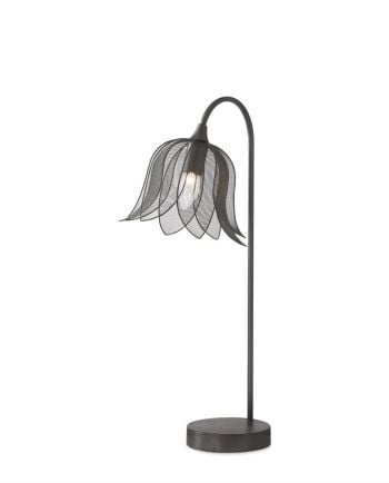 29" black mesh tulip lamp