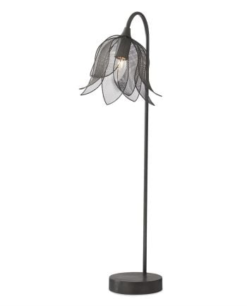 36.25" black mesh tulip lamp
