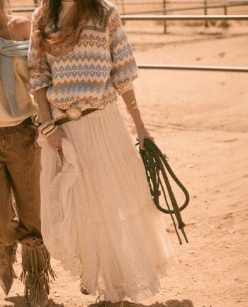 odette tulle tiered maxi skirt