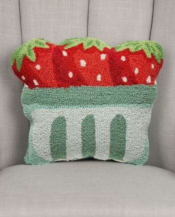 strawberry basket hook pillow