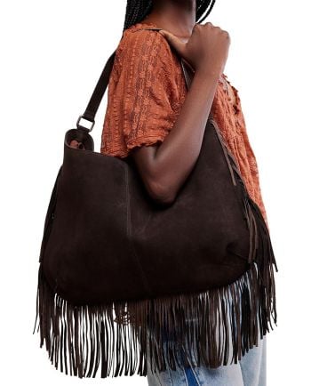 free people finn fringe bag - espresso