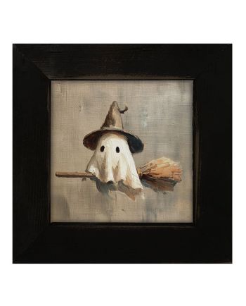 ghostie witch framed art
