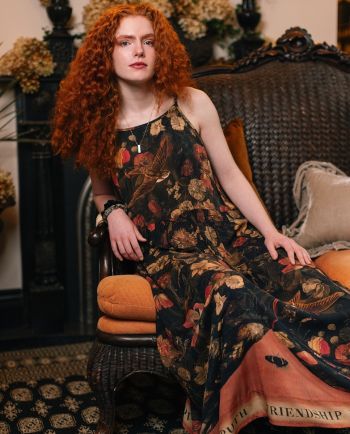 market of stars heart of gold maxi dress