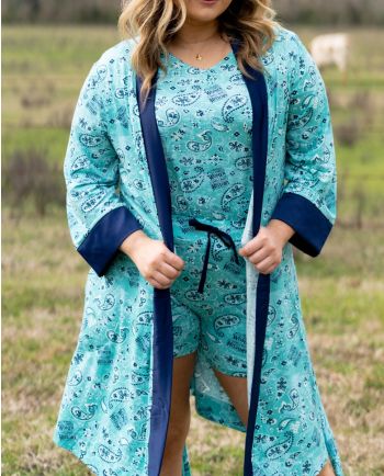 well behaved women paisley robe