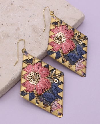 diamond vintage bouquet earring