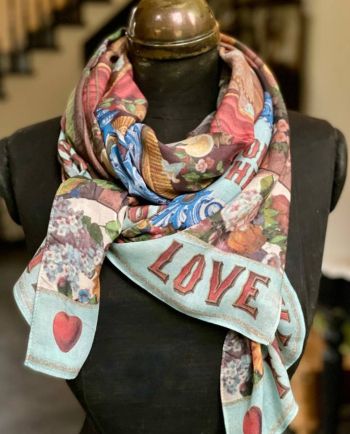 love language boho scarf