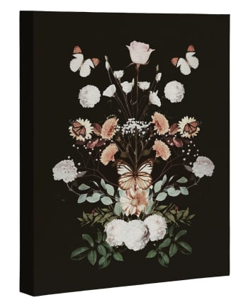 spring floral geometry art canvas