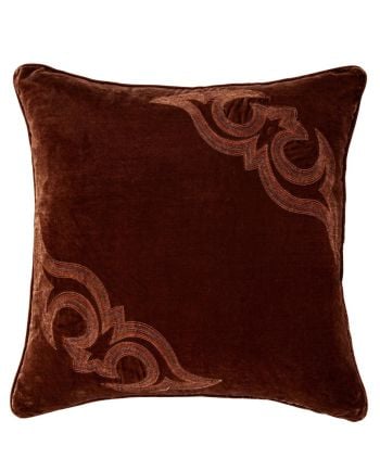 22" stella boot stitch pillow - available in copper or midnight blue!