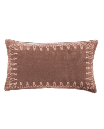stella velvet embroider lumbar pillow - available in several colors