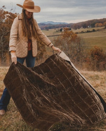 stella double box stitch throw - available in several colors!