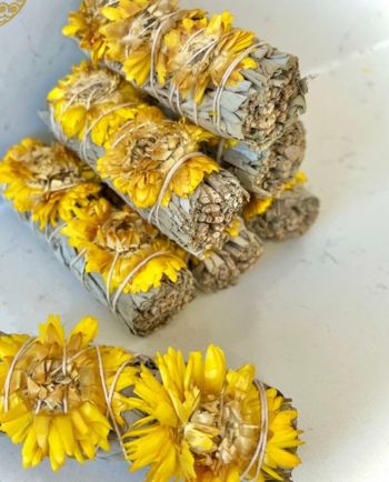 sunflower/white sage bundle