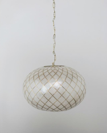 round capiz pendent lamp