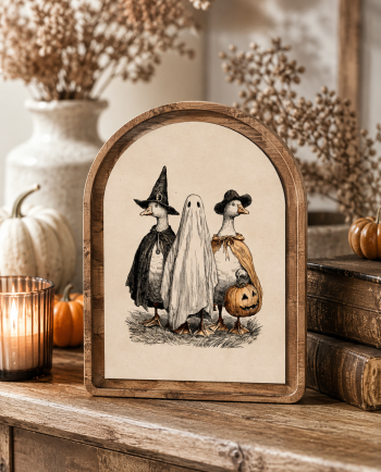 halloween geese wall art
