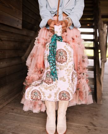 lady of guadalupe boot bag