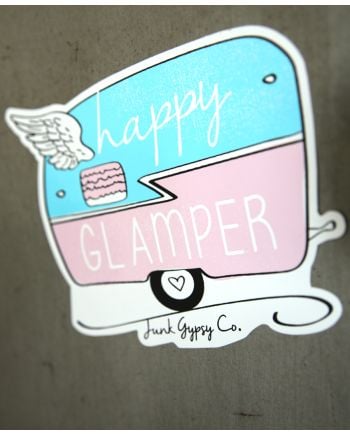 happy glamper sticker