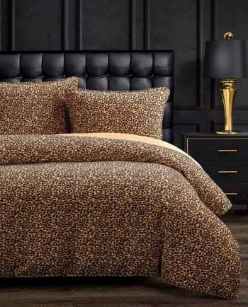 adrienne leopard comforter set