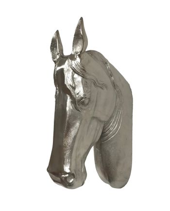 cast aluminum wild horse head