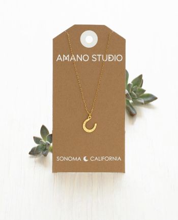 horseshoe charm necklace