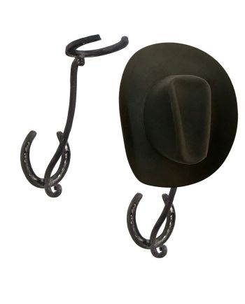 horseshoe wall hat rack
