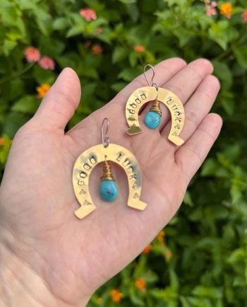 good luck horseshoe earring