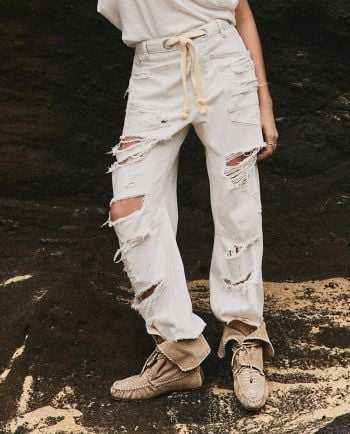 free people moxie low barrel jean - sea mist