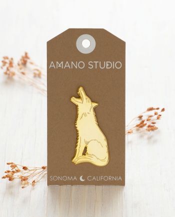 wolf brooch