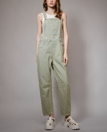 barrel leg pin striped overall