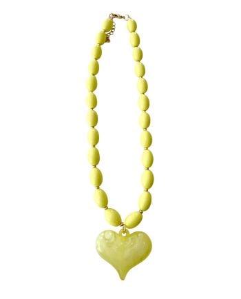 roxie yellow heart necklace