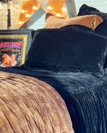STELLA FAUX SILK VELVET FLANGED DUTCH EURO PILLOW - available in several colors!