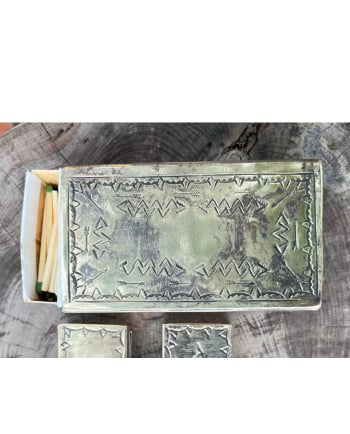 large stamped matchbox cover