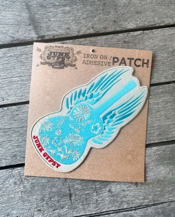 winged guitar large patch
