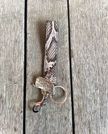 not all who wander airstream strap wristlet keyring