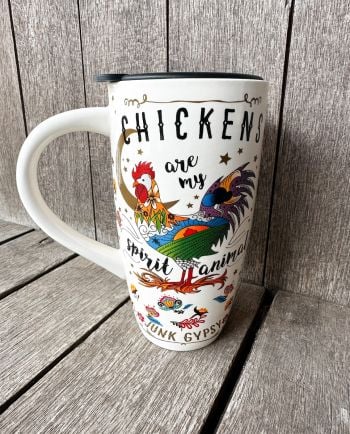 chickens are my spirit animal ceramic tumbler