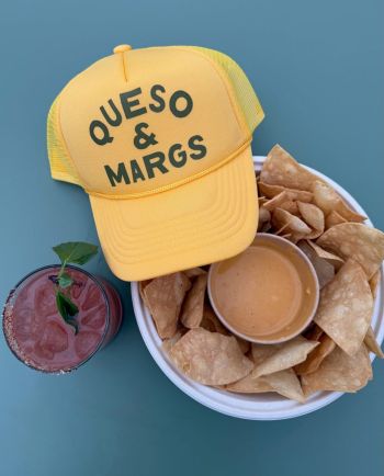 queso & margs trucker hat