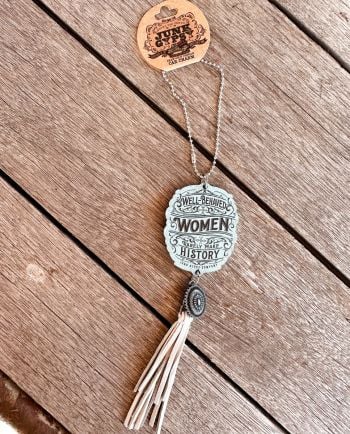 well behaved women car charm