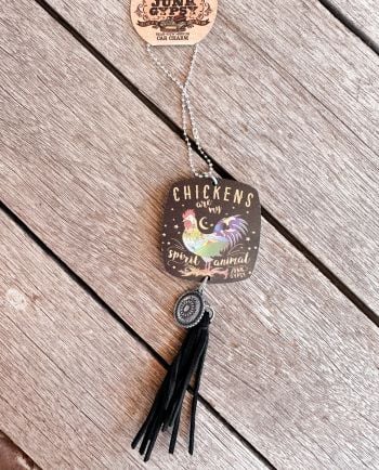 chickens are my spirit animal car charm