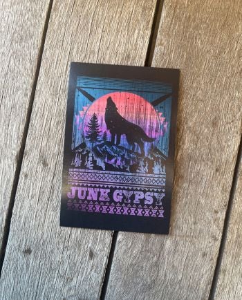 junk gypsy coyote postcard