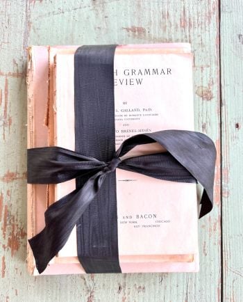 vintage book stacks