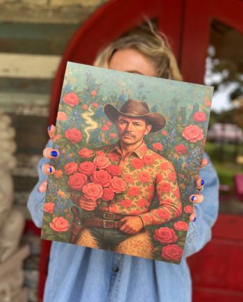 smolderin' cowboy poster