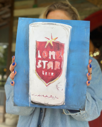 lone star beer poster