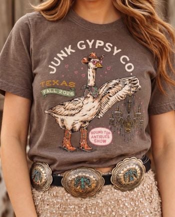 fall 2026 texas antiques week espresso souvenir goose tee