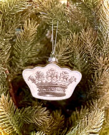 crown glass ornament
