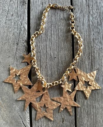 multi star charm necklace