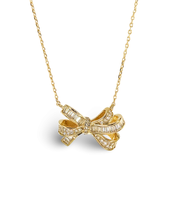 fiona festoon bow necklace