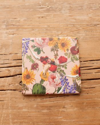 legend pink floral coaster